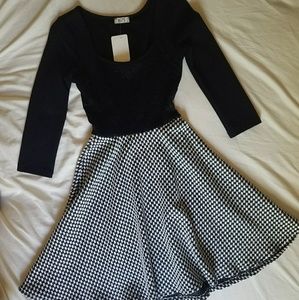 Black and white dress